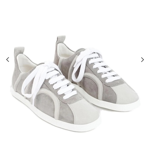 Toteme Shoes - NEW Totême Debossed-Monogram Detail Low-Top Sneakers womens EU40